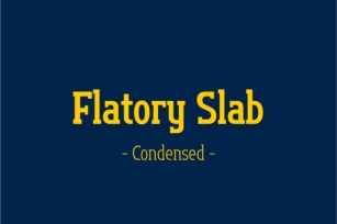 Flatory Slab Condensed Font Download