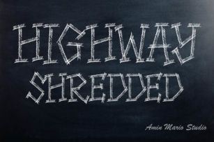 HIghway Shredded Font Download