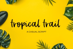 Tropical Trail Font Download
