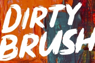 Dirty Brush Font Download