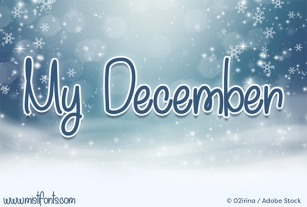 My December Font Download