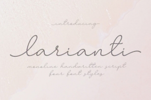 Larianti Monoline Font Download