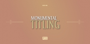 P22 Monumental Titling Font Download