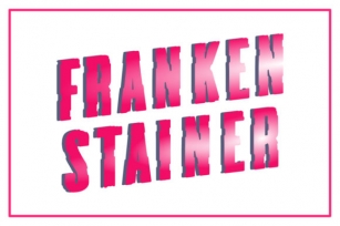 Frankenstainer Family Font Download