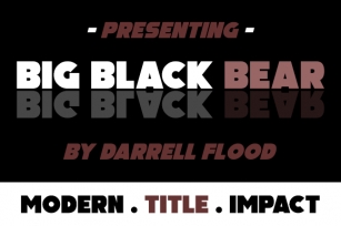 Big Black Bear Font Download
