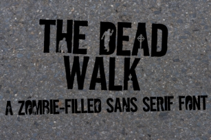The Dead Walk Font Download