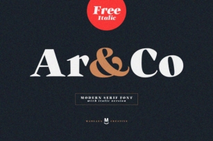 Ar and Co Font Download