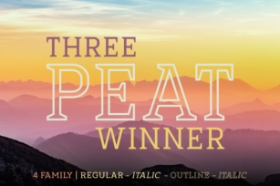 Three Peat Winner Family Font Download