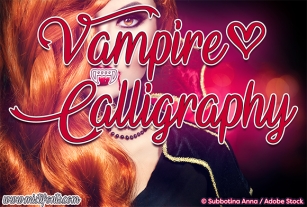 Vampire Calligraphy Font Download