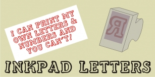 Inkpad Letters JNL Font Download