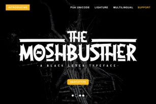 The Moshbusther Font Download