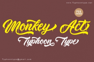 Monkey Act Font Download