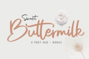 Sweet Buttermilk Duo Font Download