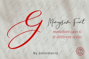 Monogram G | Monofont Caps G Font Download