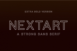 Nextart Outline Extra Bold Font Download