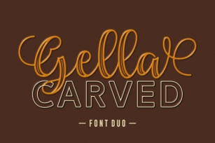 Gella Carved Duo Font Download