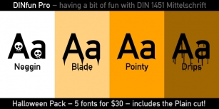 DINfun Pro Halloween Font Download