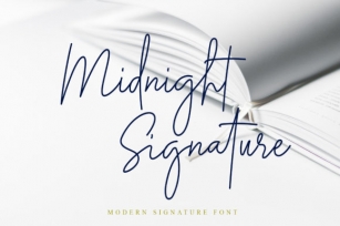 Midnight Siganture Font Download