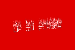 Up In Flames Font Download
