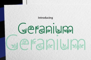 Geranium Font Download