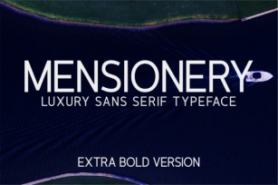 Mensionery Extra Bold Font Download