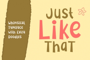 Just Like That Font Download