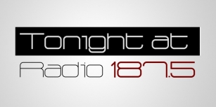 Radio 187.5 Font Download