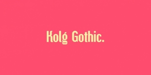 Kolg Gothic Font Download