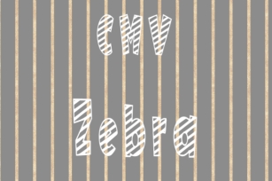 CMV Zebra Font Download
