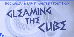 Gleaming The Cube Font Download