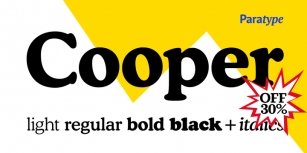 Cooper BT Font Download