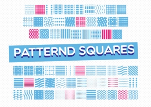 Patterned Squares Font Download