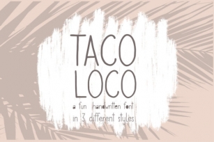 Taco Loco Font Download