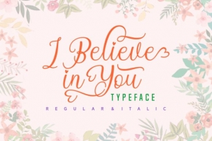 I Believe in You Font Download