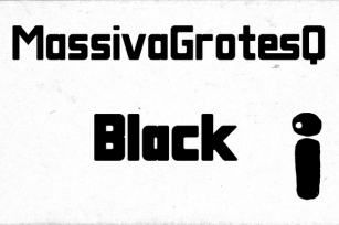 Massiva Grotesq Black Font Download
