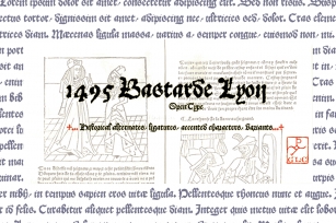 1495 Bastarde Lyon V2 Font Download