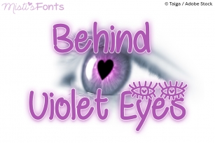 Behind Violet Eyes Font Download