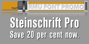 Steinschrift Pro Font Download