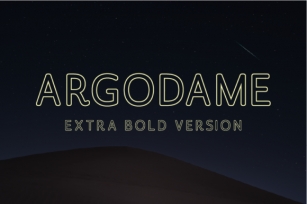 Argodame Outline Extra Bold Font Download