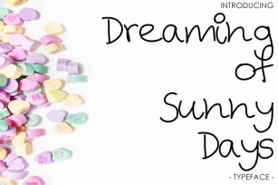Dreaming of Sunny Days Font Download