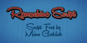 Remachine Script Font Download