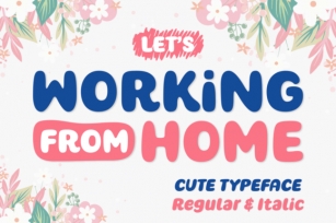 Working from Home Font Download