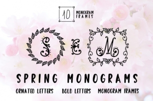 Spring Monogram Font Download