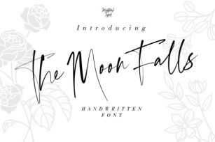 The Moon Falls Font Download