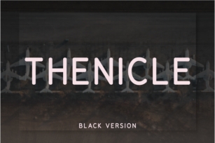 Thenicle Black Font Download