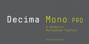Decima Mono Pro Font Download