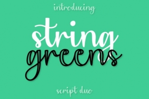 String Greens Font Download