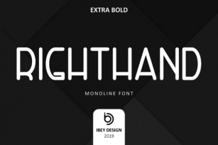 Right Hand Extra Bold Font Download