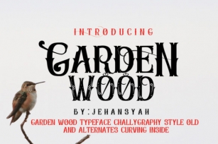 Garden Wood Font Download