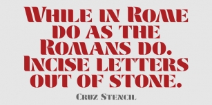Cruz Stencil Font Download